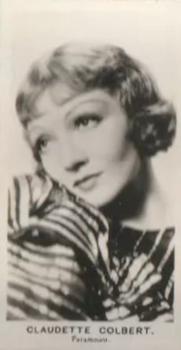 1935 Walker Film Stars #NNO Claudette Colbert Front