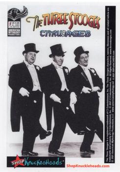 2022 RRParks The Three Stooges Series Nine: Stooges in Motion - Comic Covers #60 Am. Myth. B&W Photo cover Three Stooges Thru The Ages #1 LTD 1/350 / Am. Myth. Color Photo Var cover Three Stooges Thru The Ages #1 Front