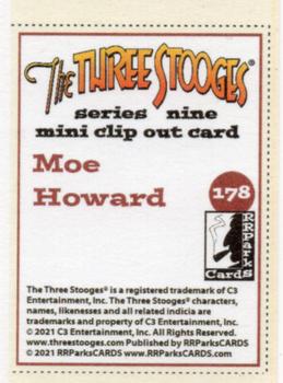 2022 RRParks The Three Stooges Series Nine: Stooges in Motion - Mini Clip Outs #178 Moe Howard Back