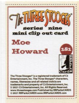 2022 RRParks The Three Stooges Series Nine: Stooges in Motion - Mini Clip Outs #181 Moe Howard Back
