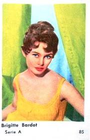 1957 Hellas Filmitahti Serie A small #85 Brigitte Bardot Front