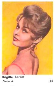 1957 Hellas Filmitahti Serie A small #88 Brigitte Bardot Front