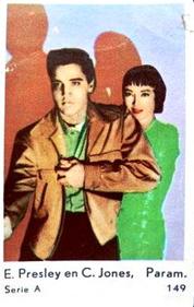 1957 Hellas Filmitahti Serie A small #149 Elvis Presley / Carolyn Jones Front