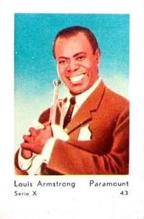 1961 Hellas Filmitahti Serie X #43 Louis Armstrong Front