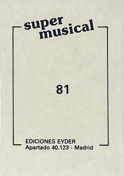 1984 Ediciones Eyder Super Musical #81 Queen Back