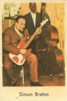 1958 Dutch Gum Unnumbered Jazz Stars (Jazzbilder) #NNO Simon Brehm Front