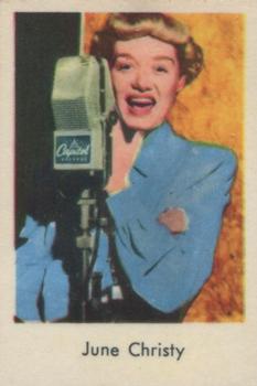 1958 Dutch Gum Unnumbered Jazz Stars (Jazzbilder) #NNO June Christy Front