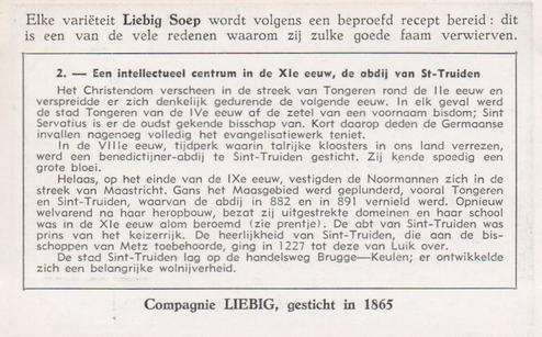 1951 Liebig De Geschiedenis van onze provincies - Limburg (History of Limbourg) (Dutch Text) (F1521, S1526) #2 Een intellectueel centrum in de XIe eeuw : de abdij van Sint-Truiden Back