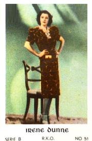 1952 Dutch Gum Serie B #51 Irene Dunne Front