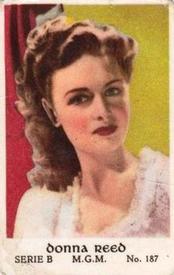 1952 Dutch Gum Serie B #187 Donna Reed Front