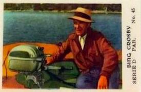 1953 Dutch Gum Serie D #45 Bing Crosby Front