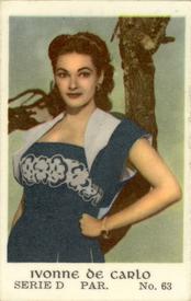 1953 Dutch Gum Serie D #63 Yvonne De Carlo Front