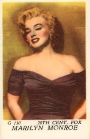 1956 Dutch Gum G Set (with Studio) #G130 Marilyn Monroe Front