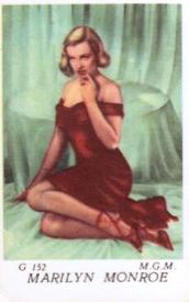 1956 Dutch Gum G Set (with Studio) #G152 Marilyn Monroe Front