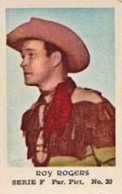 1957 Dutch Gum Serie F (with Studio) #20 Roy Rogers Front