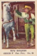 1957 Dutch Gum Serie F (with Studio) #26 Roy Rogers Front