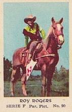 1957 Dutch Gum Serie F (with Studio) #90 Roy Rogers Front