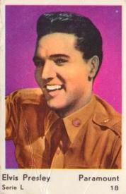 1960 Dutch Gum Serie L #18 Elvis Presley Front