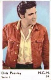 1960 Dutch Gum Serie L #59 Elvis Presley Front