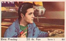 1960 Dutch Gum Serie L #80 Elvis Presley Front