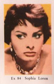 1962 Dutch Gum EX Set #Ex 84 Sophia Loren Front