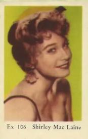 1962 Dutch Gum EX Set #Ex 106 Shirley MacLaine Front
