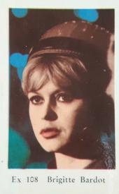 1962 Dutch Gum EX Set #Ex 108 Brigitte Bardot Front