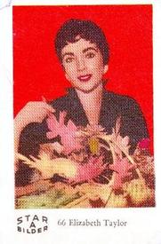 1962 Dutch Gum Star Bilder A #66 Elizabeth Taylor Front