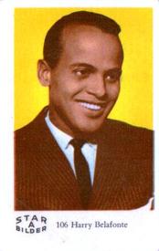 1962 Dutch Gum Star Bilder A #106 Harry Belafonte Front