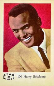 1963 Dutch Gum Star Bilder C #100 Harry Belafonte Front
