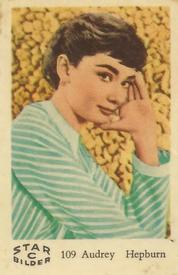 1963 Dutch Gum Star Bilder C #109 Audrey Hepburn Front