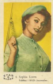 1963 Dutch Gum Star Bilder D #6 Sophia Loren Front