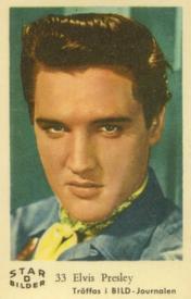 1963 Dutch Gum Star Bilder D #33 Elvis Presley Front