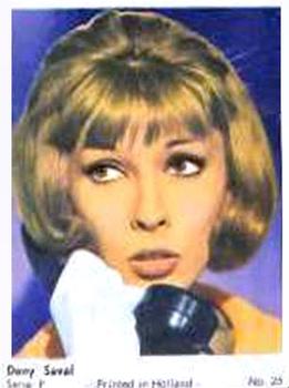 1965 Dutch Gum Serie F (Printed in Holland) #26 Dany Saval Front