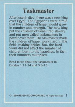 1989 Re-Ed Bible - In Slavery #1 Taskmaster Back