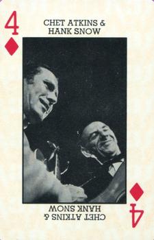 1971 RCA Country Music Playing Cards #4♦️ Chet Atkins / Hank Snow Front