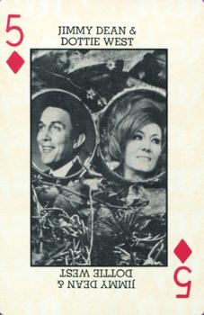 1971 RCA Country Music Playing Cards #5♦️ Jimmy Dean / Dottie West Front