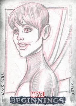 2012 Upper Deck Marvel Beginnings S2 - Sketch Cards #NNO Tess Fowler Front