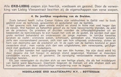 1956 Liebig/Oxo Bedevaartplaatsen (Pilgrimages) (Dutch Text) (F1647, S1647) #4 De jaarlijkse vergadering van de Druiden Back