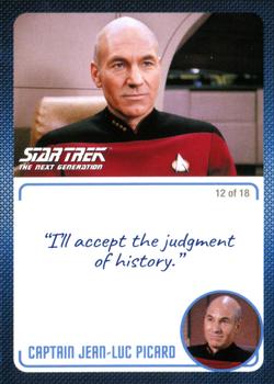 2022 Rittenhouse Star Trek The Next Generation Archives & Inscriptions #1 Captain Jean-Luc Picard Front