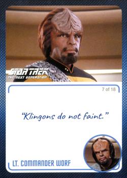 2022 Rittenhouse Star Trek The Next Generation Archives & Inscriptions #4 Lt. Commander Worf Front