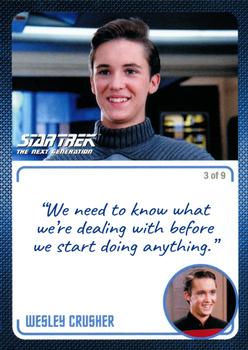 2022 Rittenhouse Star Trek The Next Generation Archives & Inscriptions #9 Wesley Crusher Front