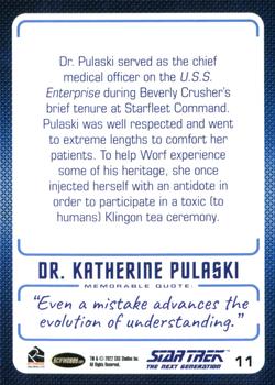 2022 Rittenhouse Star Trek The Next Generation Archives & Inscriptions #11 Dr. Katherine Pulaski Back