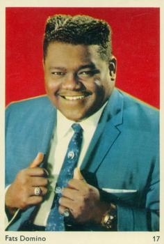 1960 Leaf Sales Confectionery Film Stars #17 Fats Domino Front
