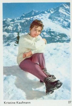 1960 Leaf Sales Confectionery Film Stars #27 Christine Kaufmann Front