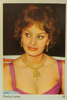 1960 Leaf Sales Confectionery Film Stars #32 Sophia Loren Front