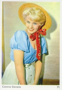 1960 Leaf Sales Confectionery Film Stars #71 Connie Stevens Front