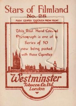 1927 BAT Stars of Filmland (Westminster) #28 Myrtle Stedman Back