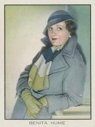 1935 BAT Cinema Celebrities C (Large) #39 Benita Hume Front