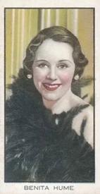 1935 BAT Cinema Celebrities C (Small) #11 Benita Hume Front